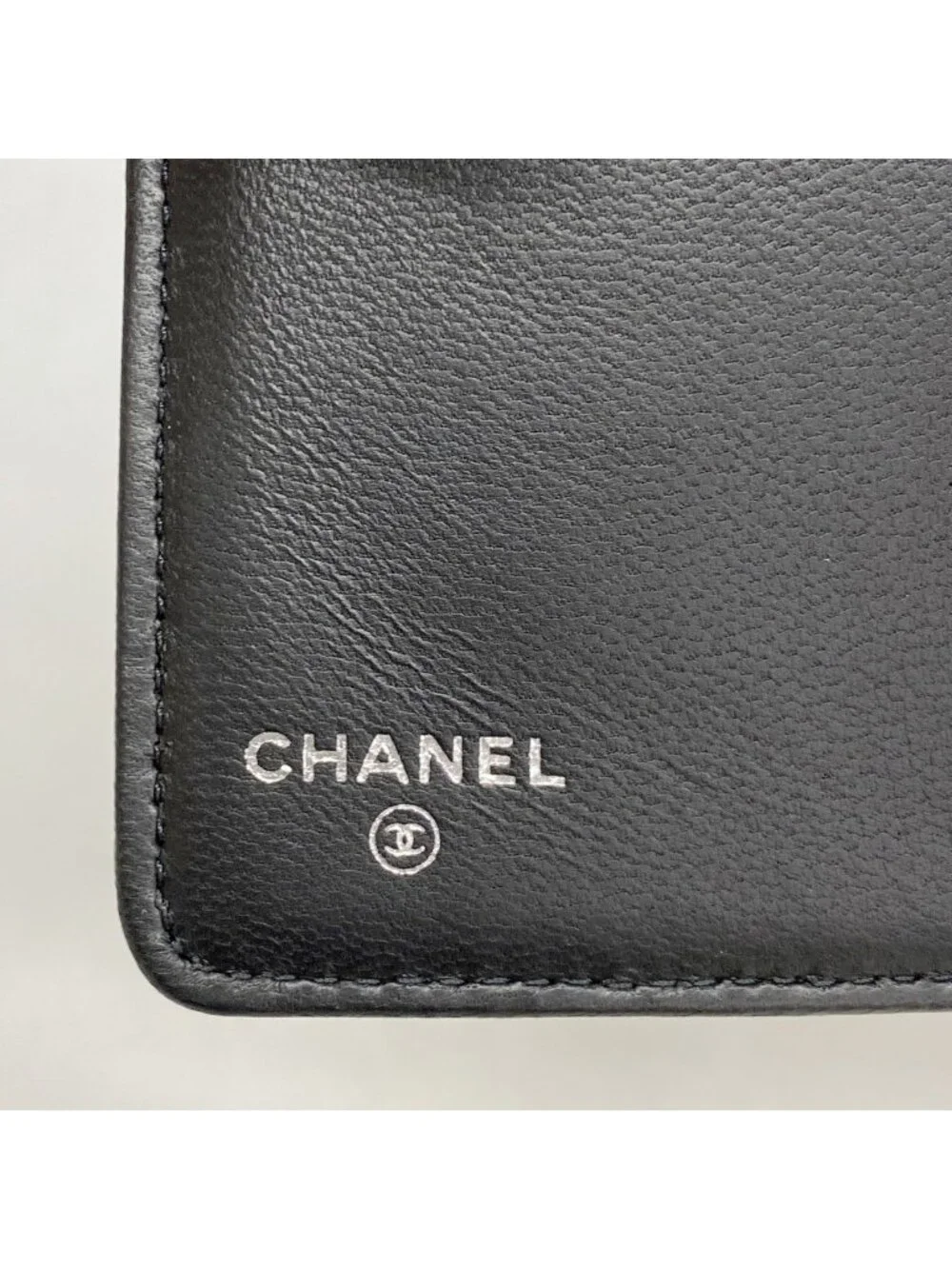 Chanel Wallet Boy Lambskin Black Silver